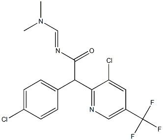 2-(4-chlorophenyl)-2-[3-chloro-5-(trifluoromethyl)-2-pyridinyl]-N-[(dimethylamino)methylene]acetamide|