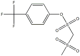 4-(trifluoromethyl)phenyl (methylsulfonyl)methanesulfonate Structure