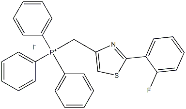 ((2-(2-fluorophenyl)thiazol-4-yl)methyl)triphenylphosphonium iodide 结构式