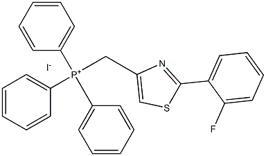 ((2-(2-fluorophenyl)thiazol-4-yl)methyl)triphenylphosphonium iodide Structure