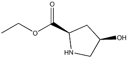 (2R,4R)-ethyl 4-hydroxypyrrolidine-2-carboxylate Struktur