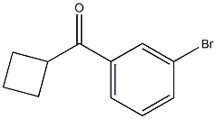 (3-bromophenyl)(cyclobutyl)methanone,,结构式