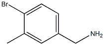 (4-bromo-3-methylphenyl)methanamine 结构式