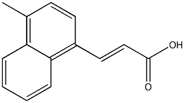 (E)-3-(1-methylnaphthalen-4-yl)acrylic acid Struktur
