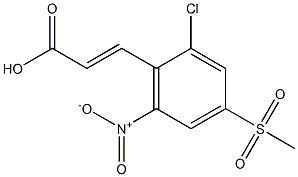 (E)-3-(2-chloro-4-(methylsulfonyl)-6-nitrophenyl)acrylic acid