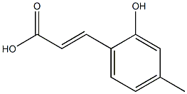 (E)-3-(2-hydroxy-4-methylphenyl)acrylic acid,,结构式