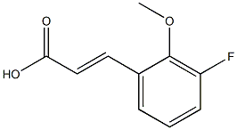 (E)-3-(3-fluoro-2-methoxyphenyl)acrylic acid Structure
