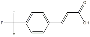 (E)-3-(4-(trifluoromethyl)phenyl)acrylic acid,,结构式