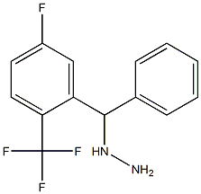 1-((5-fluoro-2-(trifluoromethyl)phenyl)(phenyl)methyl)hydrazine Structure