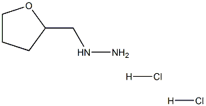 1-((tetrahydrofuran-2-yl)methyl)hydrazine dihydrochloride,,结构式
