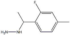 1-(1-(2-fluoro-4-methylphenyl)ethyl)hydrazine Structure