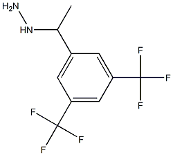 1-(1-(3,5-bis(trifluoromethyl)phenyl)ethyl)hydrazine Structure