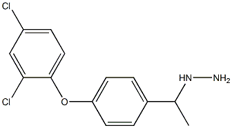 1-(1-(4-(2,4-dichlorophenoxy)phenyl)ethyl)hydrazine Structure