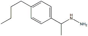 1-(1-(4-butylphenyl)ethyl)hydrazine Structure