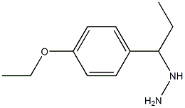 1-(1-(4-ethoxyphenyl)propyl)hydrazine 结构式