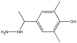 1-(1-(4-hydroxy-3,5-dimethylphenyl)ethyl)hydrazine Structure