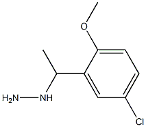 1-(1-(5-chloro-2-methoxyphenyl)ethyl)hydrazine Structure