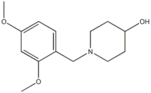 1-(2,4-dimethoxybenzyl)piperidin-4-ol,,结构式