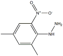 1-(2,4-dimethyl-6-nitrophenyl)hydrazine,,结构式