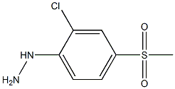 1-(2-chloro-4-(methylsulfonyl)phenyl)hydrazine,,结构式