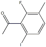 1-(2-fluoro-6-iodo-3-methylphenyl)ethanone Structure