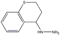 1-(3,4-dihydro-2H-thiochromen-4-yl)hydrazine 化学構造式