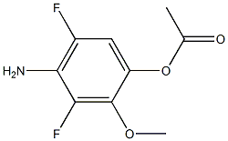 1-(4-Amino-3,5-difluoro-2-methoxy-phenyl)-acetic acid,,结构式