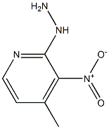 1-(4-methyl-3-nitropyridin-2-yl)hydrazine 化学構造式