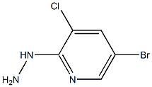 1-(5-bromo-3-chloropyridin-2-yl)hydrazine Struktur