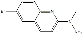 1-(6-bromoquinolin-2-yl)-1-methylhydrazine Structure