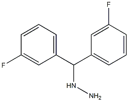 1-(bis(3-fluorophenyl)methyl)hydrazine Structure