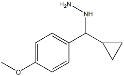 1-(cyclopropyl(4-methoxyphenyl)methyl)hydrazine 结构式