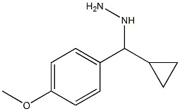 1-(cyclopropyl(4-methoxyphenyl)methyl)hydrazine Struktur