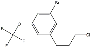 1-bromo-3-(3-chloropropyl)-5-(trifluoromethoxy)benzene,,结构式