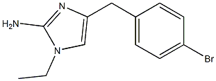 1-ethyl-4-(4-bromobenzyl)-1H-imidazol-2-amine Structure