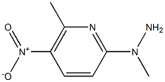 1-methyl-1-(6-methyl-5-nitropyridin-2-yl)hydrazine 结构式