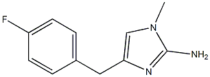 1-methyl-4-(4-fluorobenzyl)-1H-imidazol-2-amine Structure