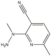 2-(1-methylhydrazinyl)-6-methylpyridine-3-carbonitrile Struktur