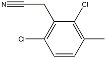 2-(2,6-dichloro-3-methylphenyl)acetonitrile 化学構造式