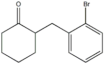 2-(2-bromobenzyl)cyclohexanone Structure