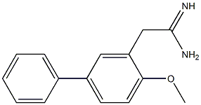 2-(2-methoxy(5-phenyl)phenyl)acetamidine Structure