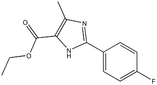 2-(4-FLUOROPHENYL)-5-METHYL-3H-IMIDAZOLE-4-CARBOXYLIC ACID ETHYL ESTER,,结构式