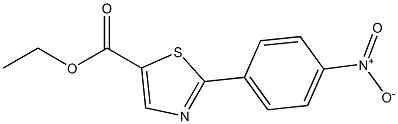 2-(4-NITRO-PHENYL)-THIAZOLE-5-CARBOXYLIC ACID ETHYL ESTER Structure