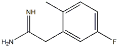 2-(5-fluoro-2-methylphenyl)acetamidine Structure