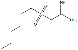 2-(hexylsulfonyl)acetamidine,,结构式