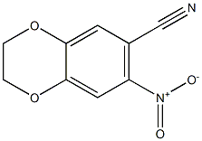 2,3-dihydro-7-nitrobenzo[b][1,4]dioxine-6-carbonitrile Struktur