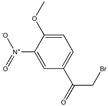 2-bromo-1-(4-methoxy-3-nitrophenyl)ethanone,,结构式