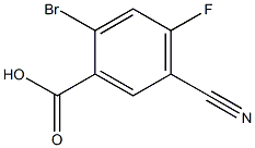 2-bromo-5-cyano-4-fluorobenzoic acid 结构式
