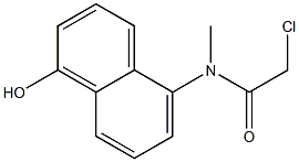 2-chloro-N-(1-hydroxynaphthalen-5-yl)-N-methylacetamide,,结构式