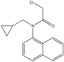 2-chloro-N-(cyclopropylmethyl)-N-(naphthalen-4-yl)acetamide Struktur
